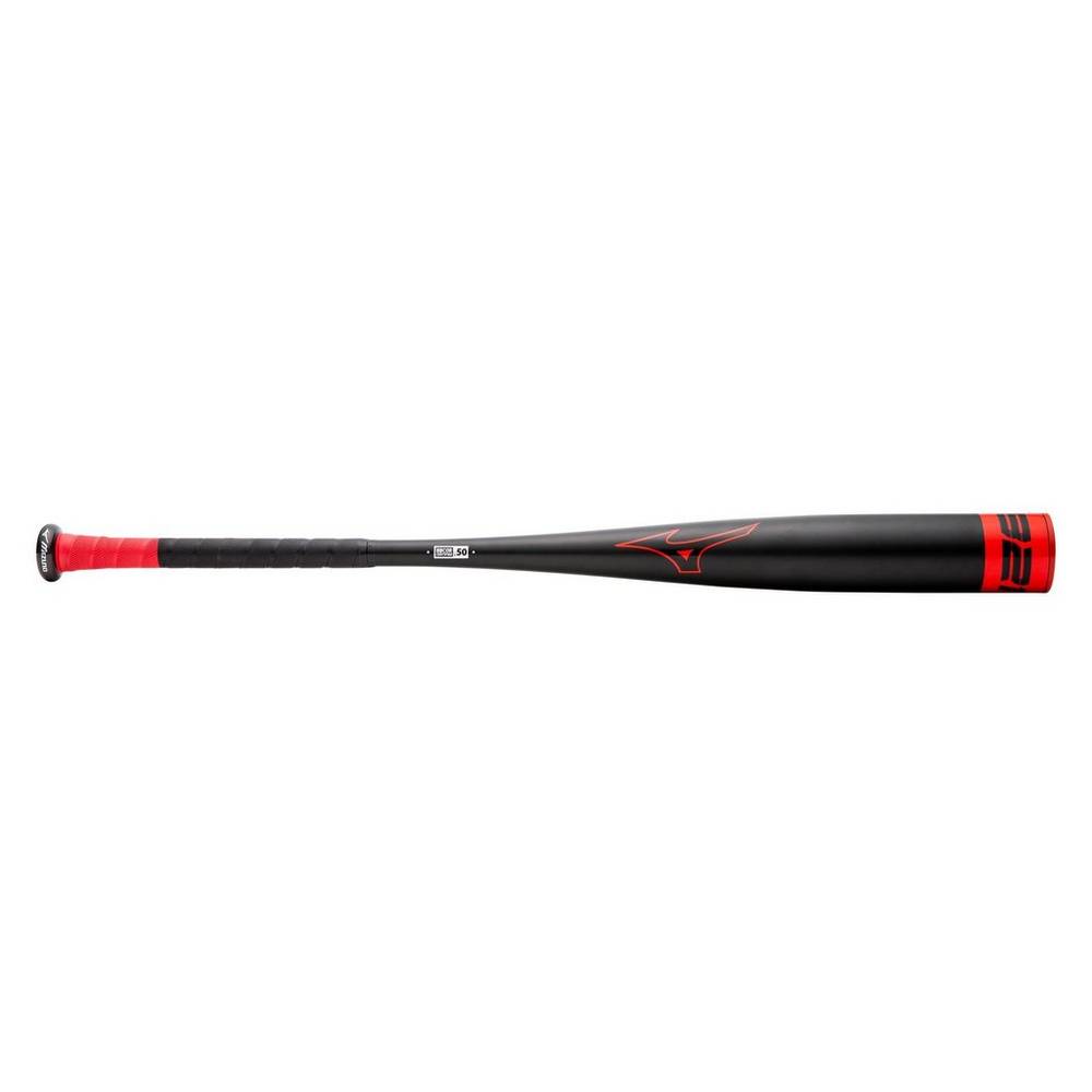 Mizuno B21-HOT METAL - BBCOR Baseball Bat (-3) - Erkek Beysbol Sopası - Siyah/Kırmızı Türkiye (AMZCW